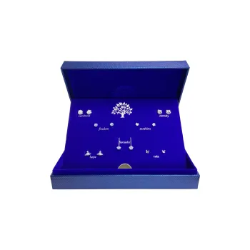ERXI 925 Silver Needles Stud Earrings Women's