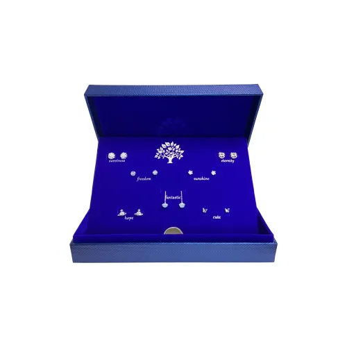 ERXI 925 Silver Needles Stud Earrings Women's