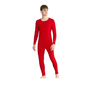 Red bean Men Thermal Sets