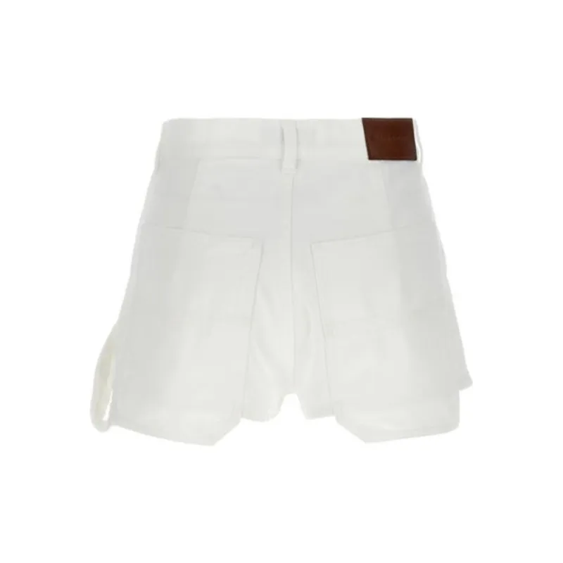 PINKO Logo Patch Denim Shorts-1