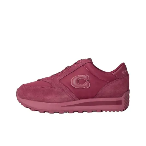 COACH Low-Top Casual Shoes Women's Fuchsia