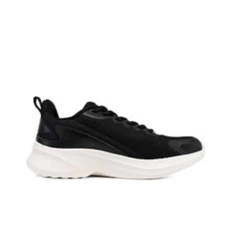 361° Durable Cushioning Low Top Running Shoes Women's Black White-1