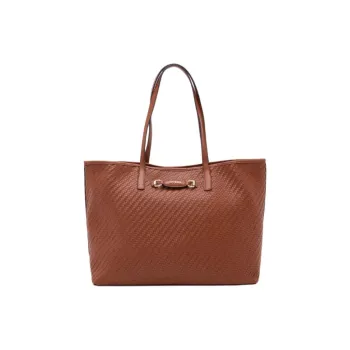 GUESS Artificial Leather Tote Bag Shopping Bag Shoulder Bags Medium Size Women's Brown