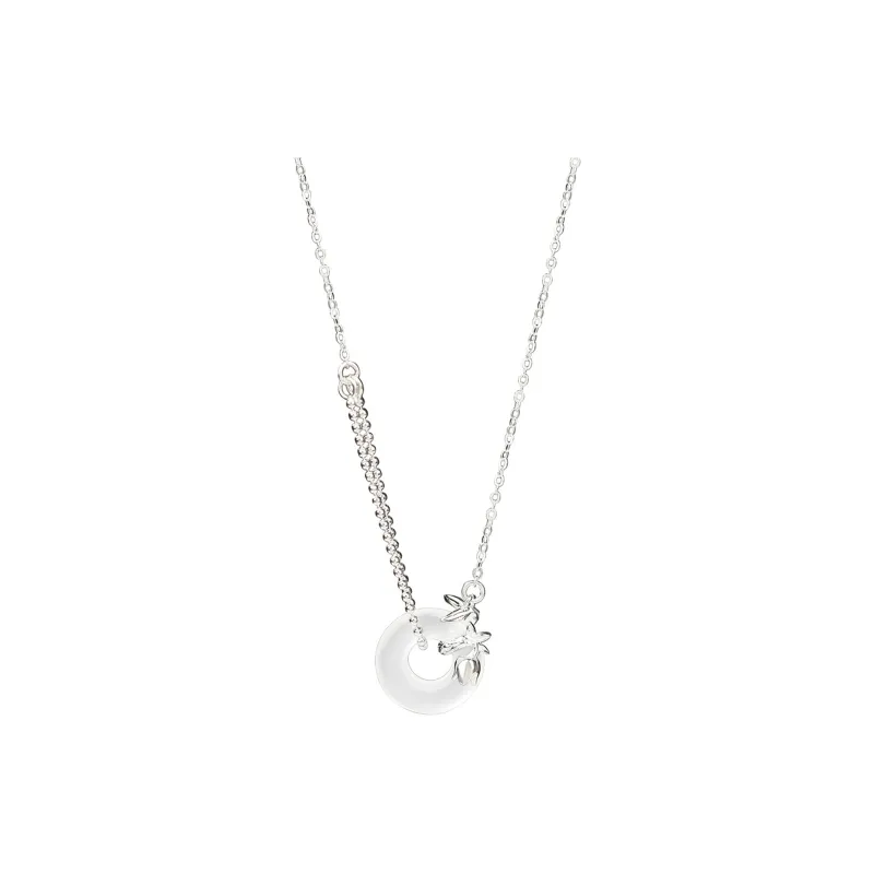 Emerald Chalcedony Necklaces Women's-0