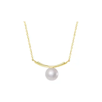 YIN 18K Gold Necklaces Women's Gold/White