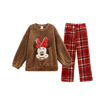 GUKOO x Disney Minnie Series Pajama Set Women's Chocolate
