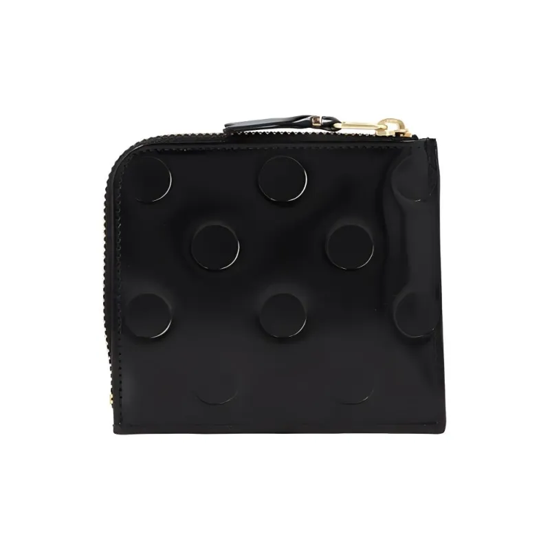 CDG Dot Embossed Zipped Wallet-2