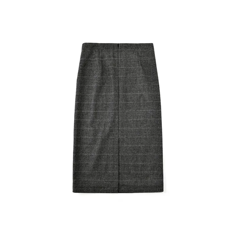 SINBOS Casual Long Skirt Women's Dove Gray-1