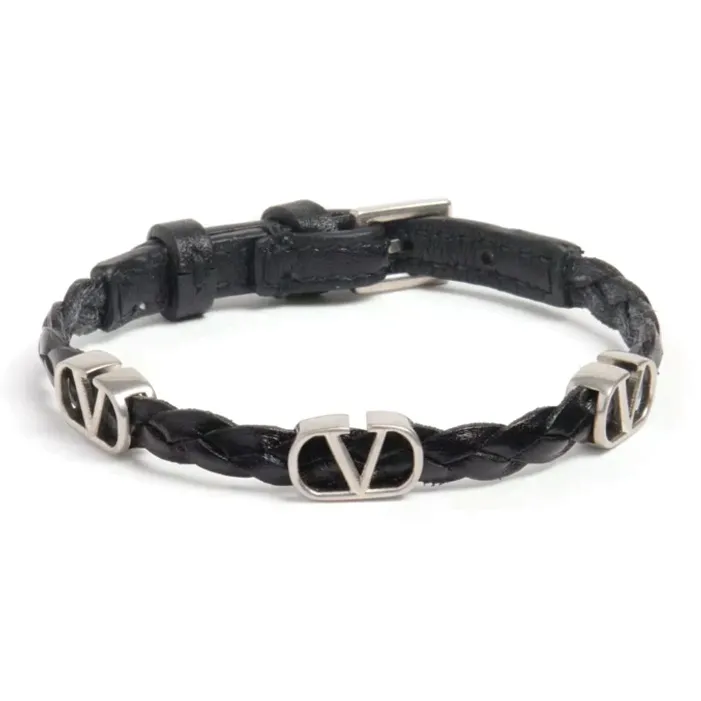Valentino VLogo Signature Buckled Bracelet-0