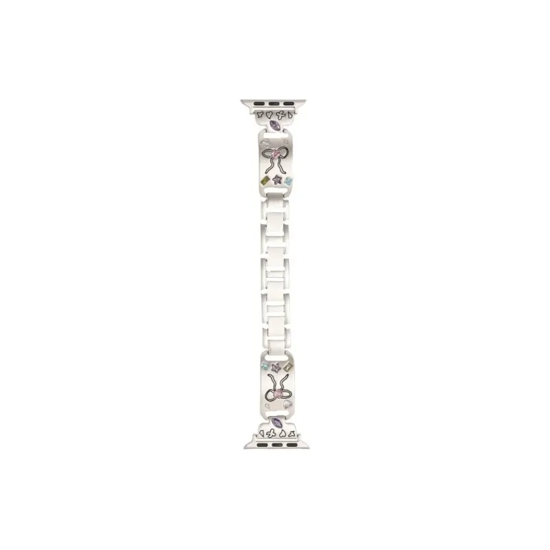 PULAISI Compatibility AppleWatch Ultra1/2/iwatch9/8/7/6/SE Apple Compatibility Watch Band 169mm Metal-21