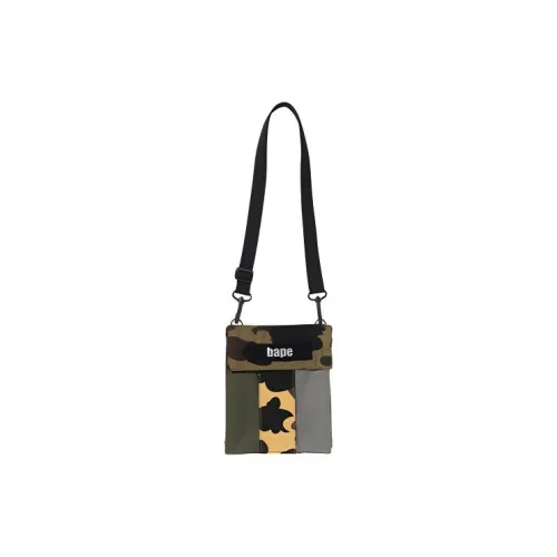 A BATHING APE Cotton Crossbody Bag, Shoulder Bag Regular Men's Multicolor