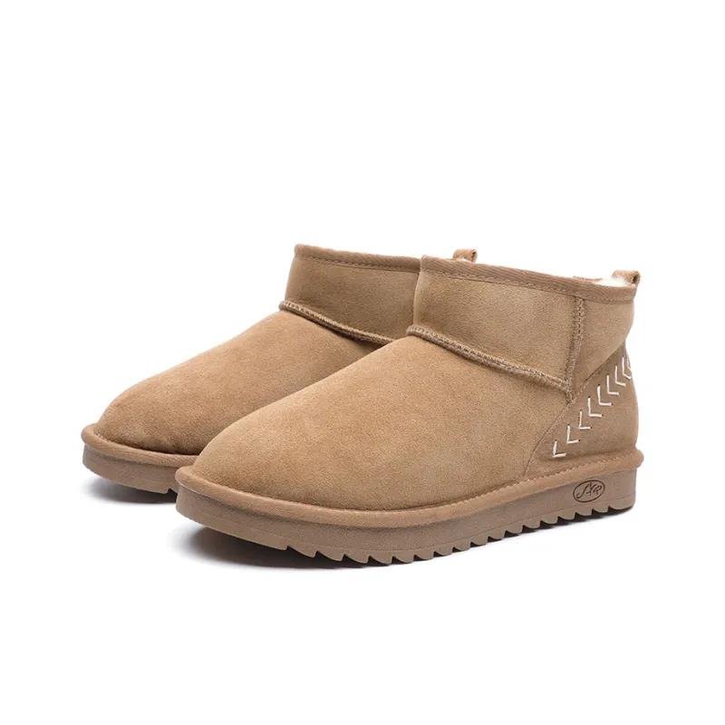 ABIDJAN Warm Winter Series Warm Wear-Resistant Height Increasing Slip-Resistant Ankle-Length Snow Boots Men's-2