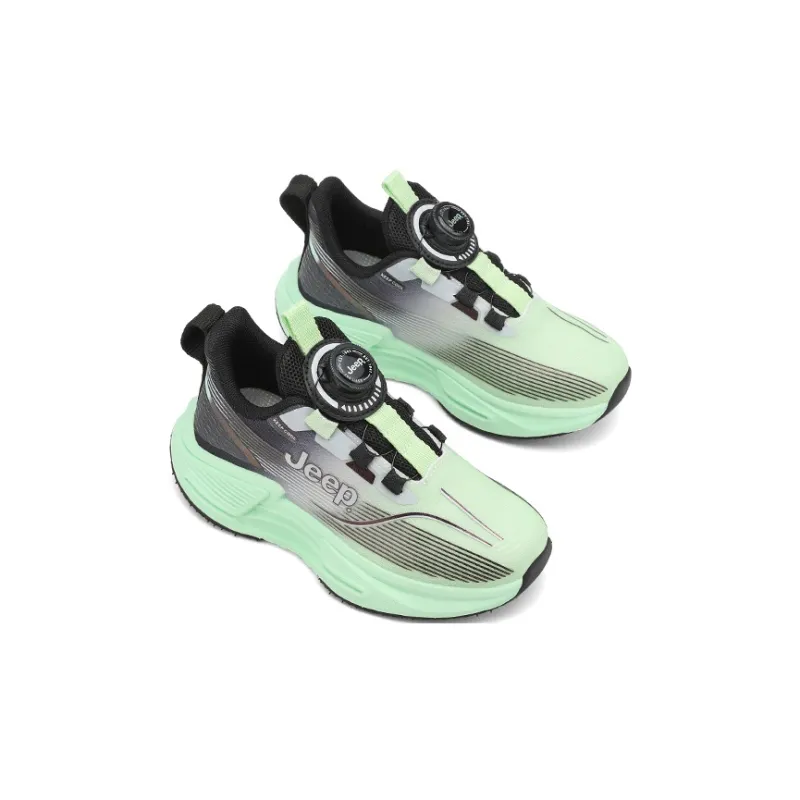 Jeep Wear-Resistant Breathable Slip-Resistant Cushioning Kids' Running Shoes Mint Green Kids'-3
