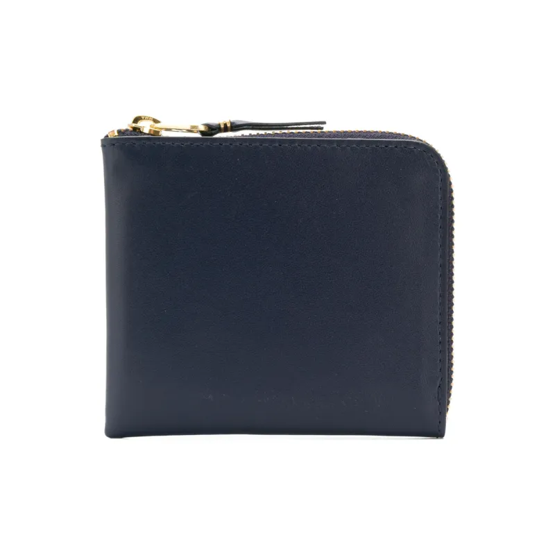 CDG Cow Leather Wallet Regular Unisex Blue-1