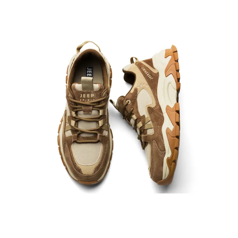 JEEP SPIRIT Low-Top Chunky Sneakers Men's Cuban Brown-3