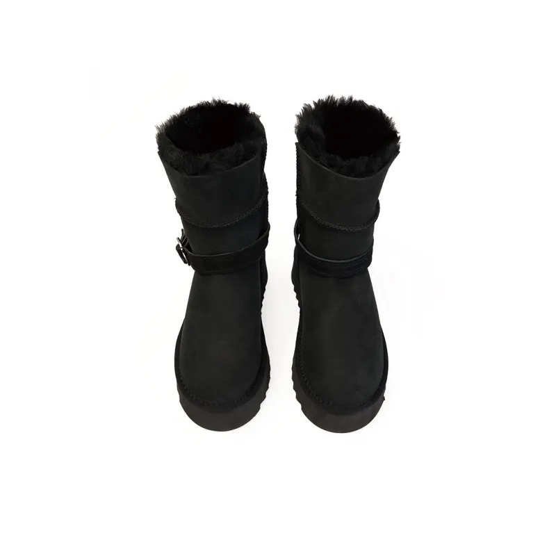 ABIDJAN Warm Winter Series Warm Height Increasing Crew Snow Boots Women's-9