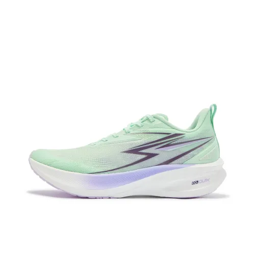 361° Anti-Slip Wear-Resistant Low-Top Casual Running Shoes Men's Green Purple