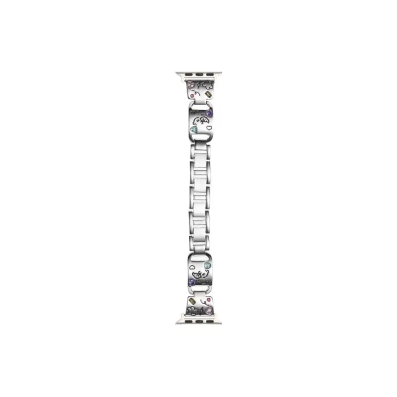 PULAISI Compatibility AppleWatch Ultra1/2/iwatch9/8/7/6/SE Apple Compatibility Watch Band 169mm Metal-7