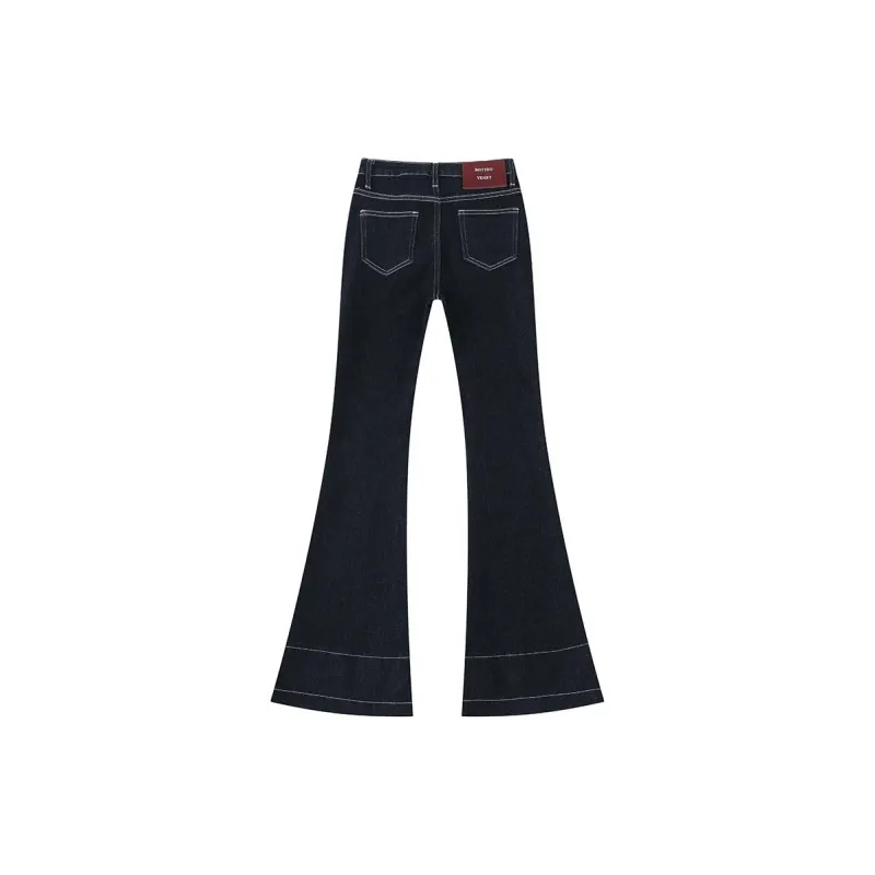 FAWENXIANGZI Jeans Women's Denim Blue-7