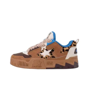 STARTER Vol 90s Anti Slip Wear Resistant Low Top Skateboard Shoes Men's Brown