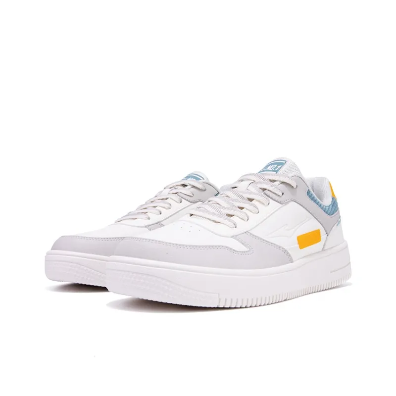 Erke Anti Slip Wear Resistant Low Top Skateboard Shoes Men's Blue-3
