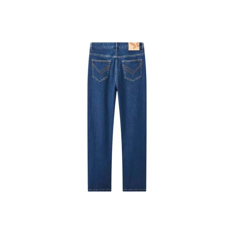 Jiumuwang Men's Pants Expert Jeans Men's Denim Blue-1