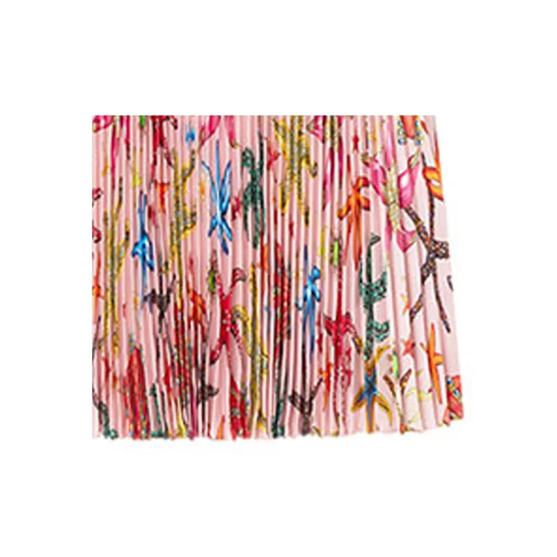 VERSACE Casual Long Skirts Women's Pink-4