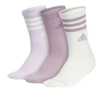 Adidas CUSHIONED 3-STRIPES CREW SOCKS 3-PACK Mid-Calf Socks Women's 3 Pack