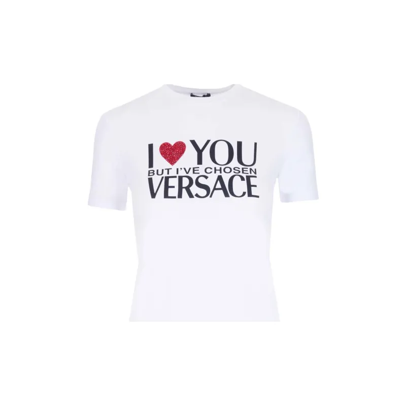 VERSACE I Love You T Shirt 'Optical White'-3