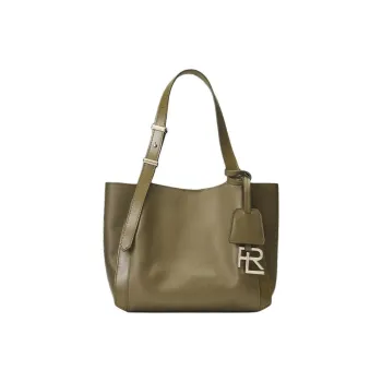 Ralph Lauren Calfskin Tote Bag Shopping Bag Handbag Mini Women's Green