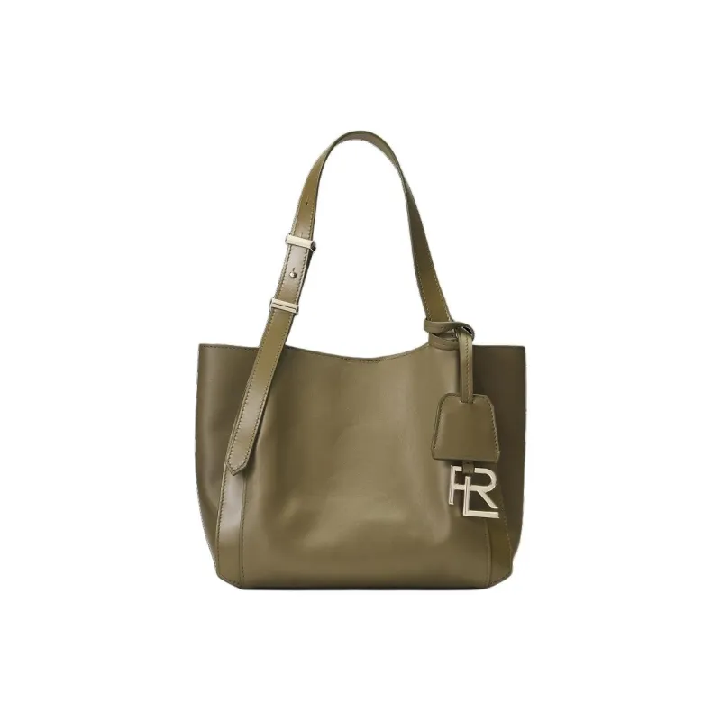 Ralph Lauren Calfskin Tote Bag Shopping Bag Handbag Mini Women's Green-0