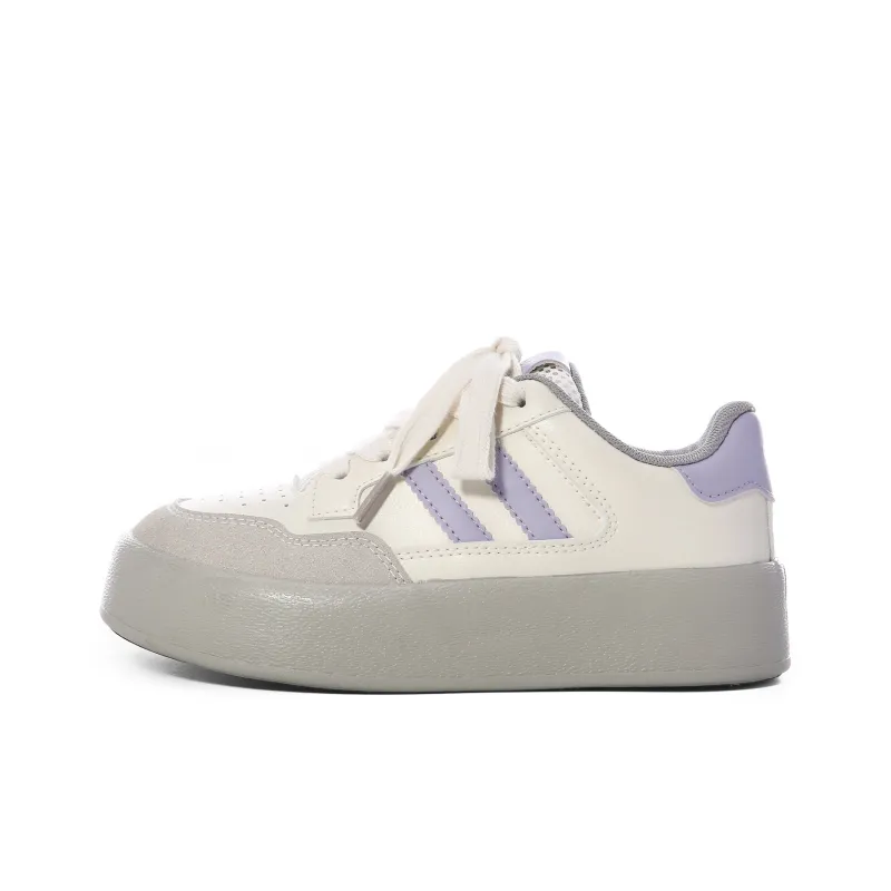 Lovely You Wear-resistant And Lightweight Low-Top Skateboard Shoes Women's Gray Purple-0