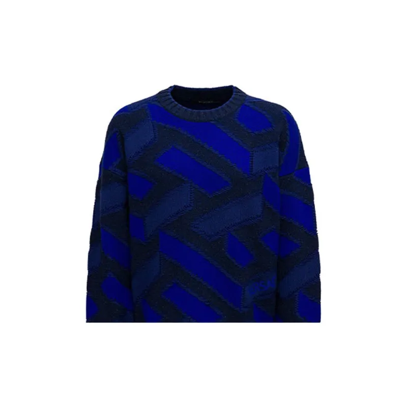 VERSACE Sweaters Men Blue-4