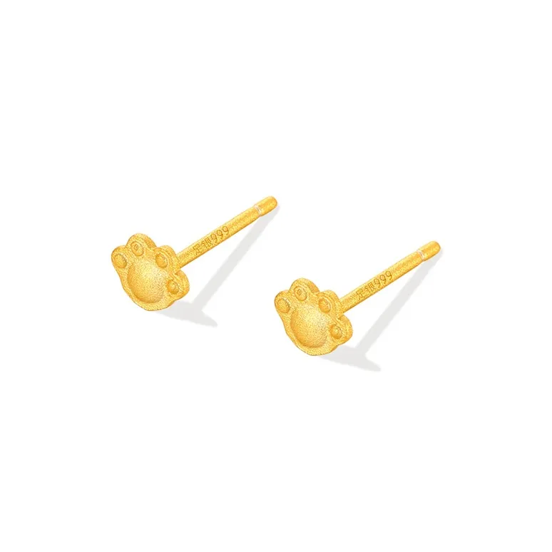 JOLLY NOTE Sterling Silver Stud Earrings Women's Good Luck-0