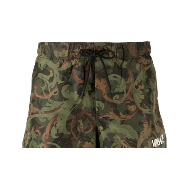 VERSACE Swimming Shorts Men Green-4