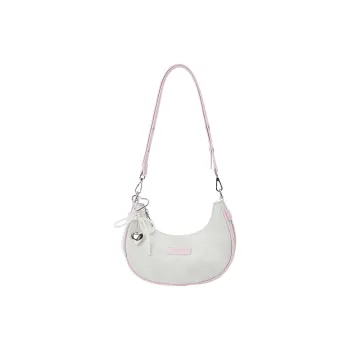 SEM/R Denim Style PU Fabric Crescent Bag, Crossbody Handbag, Shoulder Bag Women's Multicolor