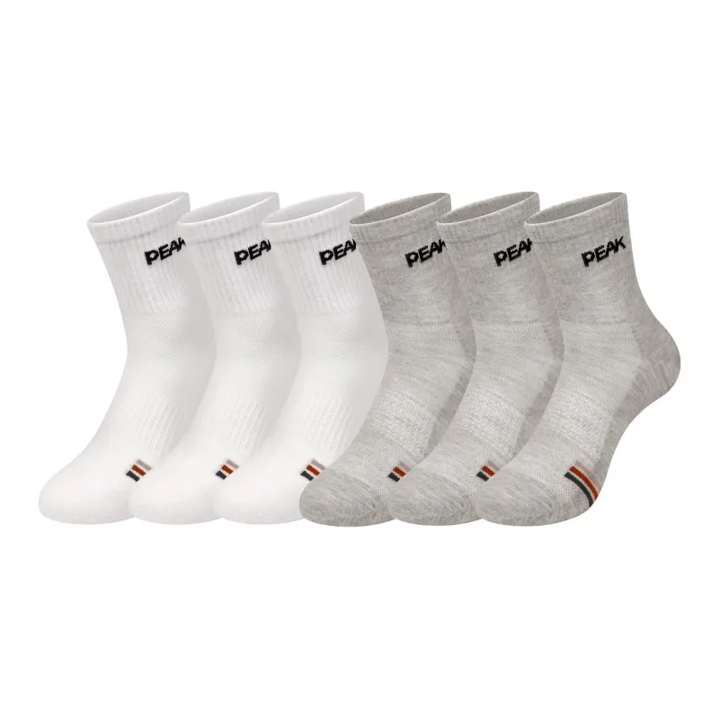 PEAK Mid Calf Socks Unisex 6 Pack-8