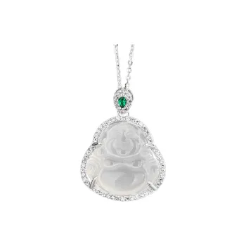 Bubble Scallops Chalcedony Necklaces Unisex