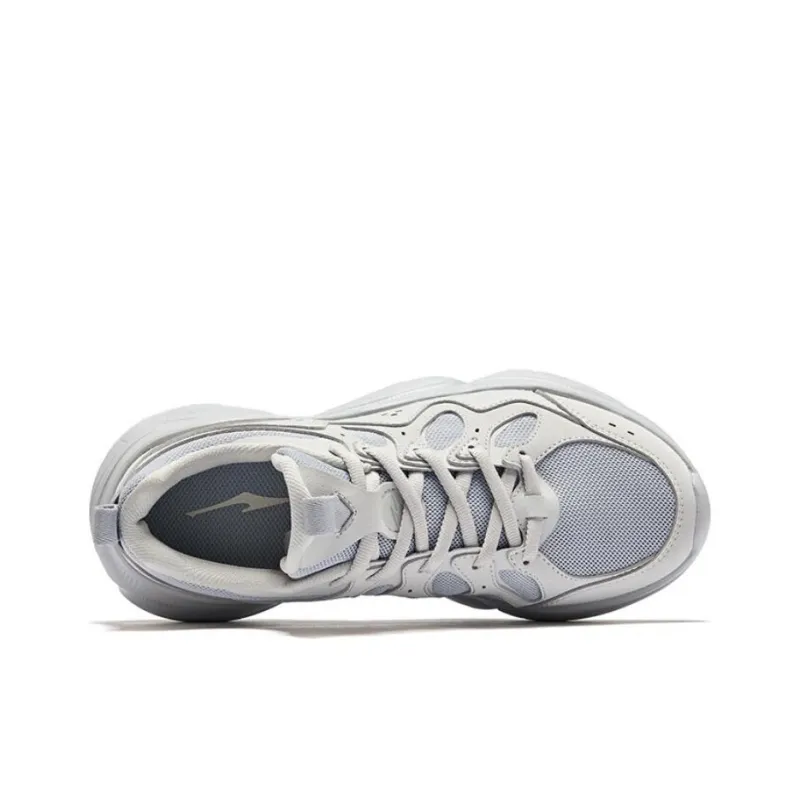 Erke Slip Resistant Coverage Impact Resistant Low Top Casual Shoes Women's Gray-3