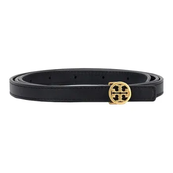 TORY BURCH Cow Leather Leather Belts Women's Black Width: 1.5cm
