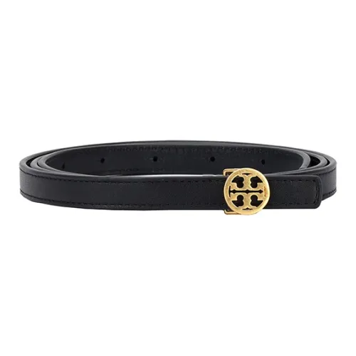 TORY BURCH Cow Leather Leather Belts Women's Black Width: 1.5cm