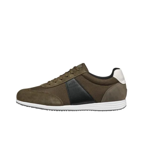 GEOX Arthien Breathable And Lightweight Low Top Casual Shoes Men's Green Black