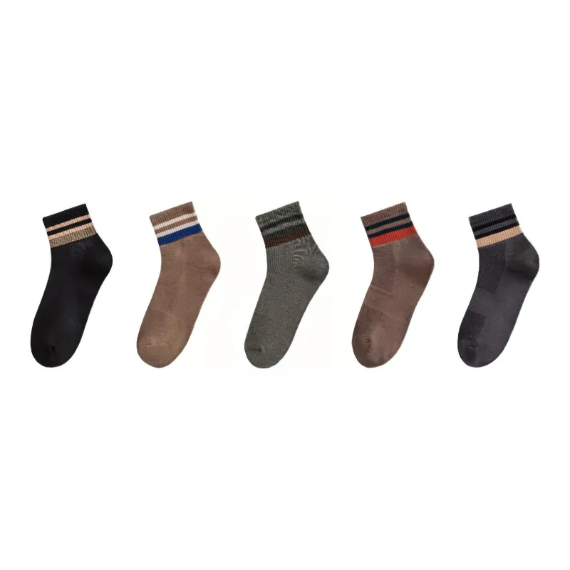 MIIOW Mid Calf Socks Men's 5 Pack-5