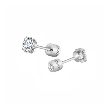 BKBU 925 Silver Needles Stud Earrings Unisex