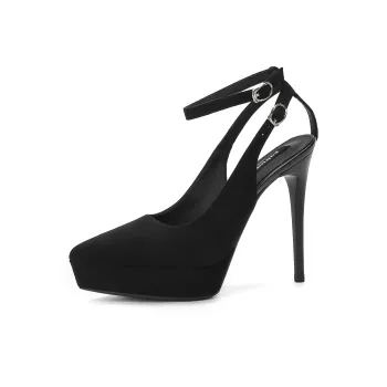 Zubumei Slim Heel High Heels 12CM Women's Black