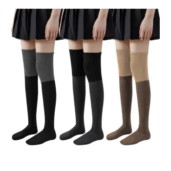 AOKANG Thigh-high Socks Women's Combo Set