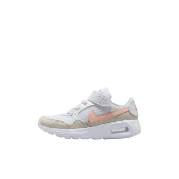 Nike Air Max SC Durable Breathable Low Top Kids' Running Shoes White/Light Ore Brown/Echo Pink Kids'