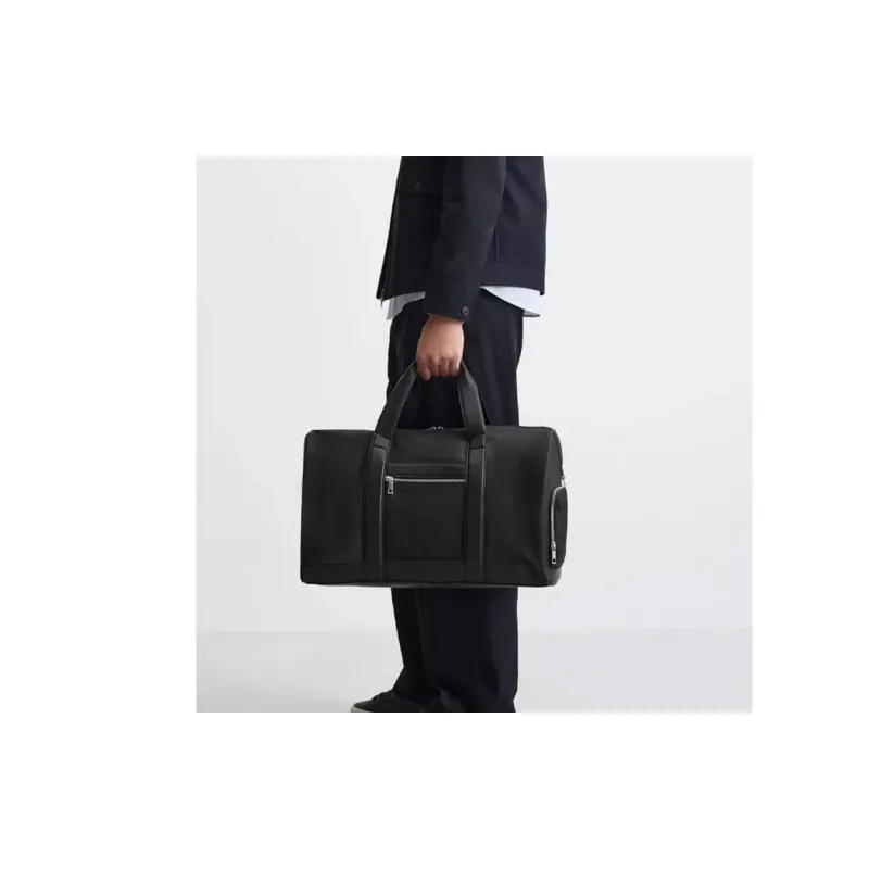 ZARA Polyamide One Shoulder Portable Travel Bag Men Black-2