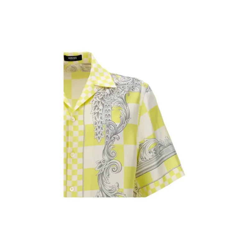 VERSACE Shirts Men Yellow-2