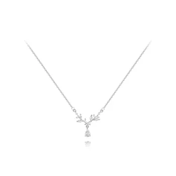 KUMET Zircon Necklaces Women's Couple's Birthday Anniversary Gift